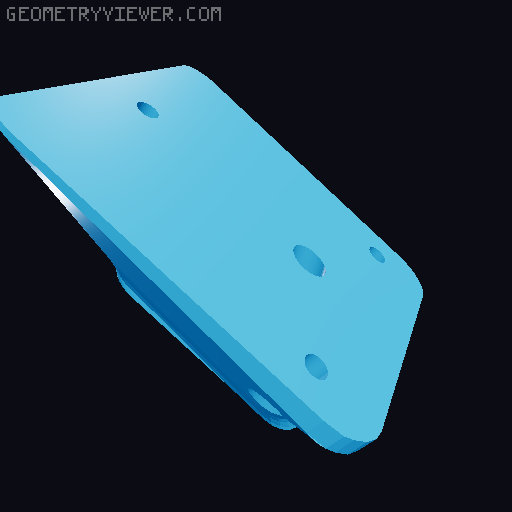 Hot glue gun holster  3D model thumbnail