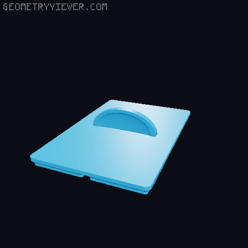Gridfinity Lids with Handles 3D model thumbnail