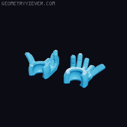 Pezzi coniglio giallo modificati 3D model thumbnail