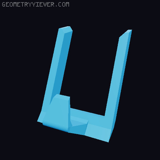 Modular Xbox Controller Stand 3D model thumbnail