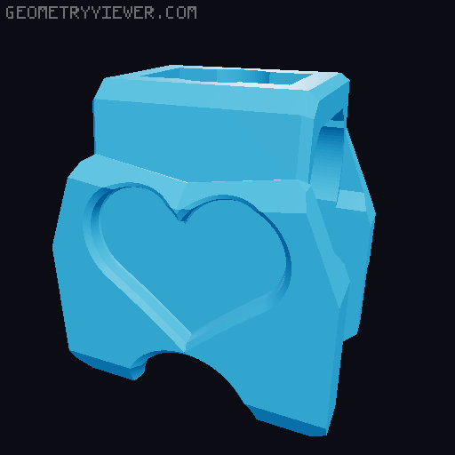 DUMMY 13 - VALENTINES HEART WARRIOR FIGURINE 3D model thumbnail