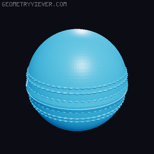 Sports Ball Mega Multi Pack Custom DJ Wormhole Knobs Set - Football Basketball Golf Tennis Baseball and More 3D model thumbnail