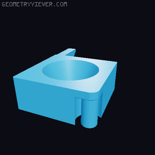 IKEA Lack enclosure (spool inside) 3D model thumbnail