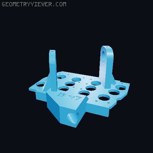 Charlees Props Wave Arch pixel prop brackets 3D model thumbnail