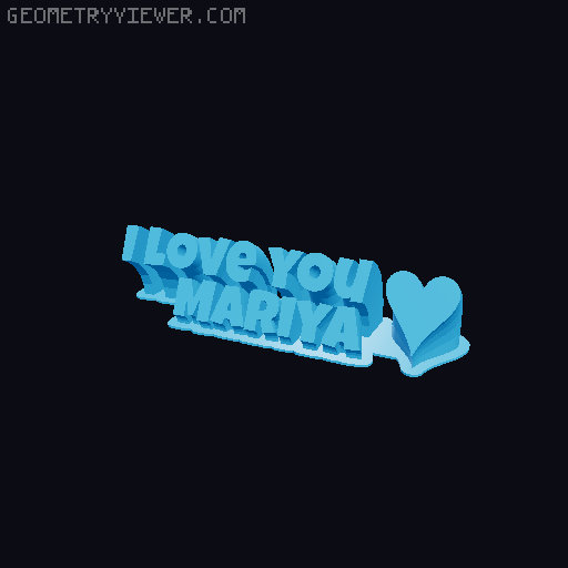 I love you... 3D model thumbnail