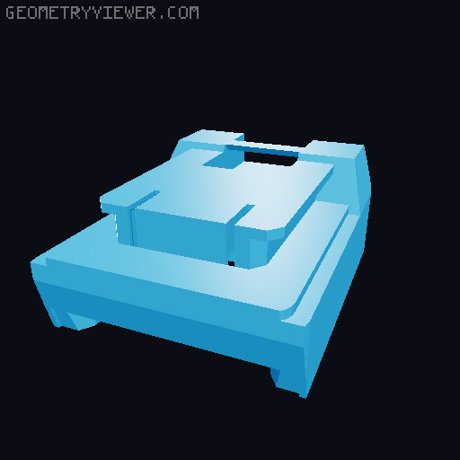 Parkside saw adaptater 3D model thumbnail