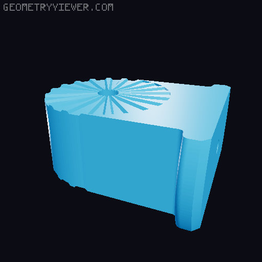 Desk Stranding Swivel Base 3D model thumbnail