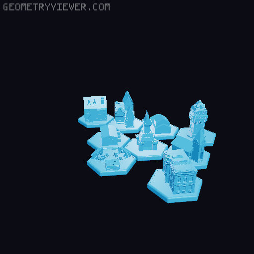 Castles of Burgundy Upgrade for 2019 Alea Version 3D model thumbnail