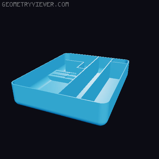 Case for cordless Parkside Solder (Akku Lötkolben) + Multimeter 3D model thumbnail