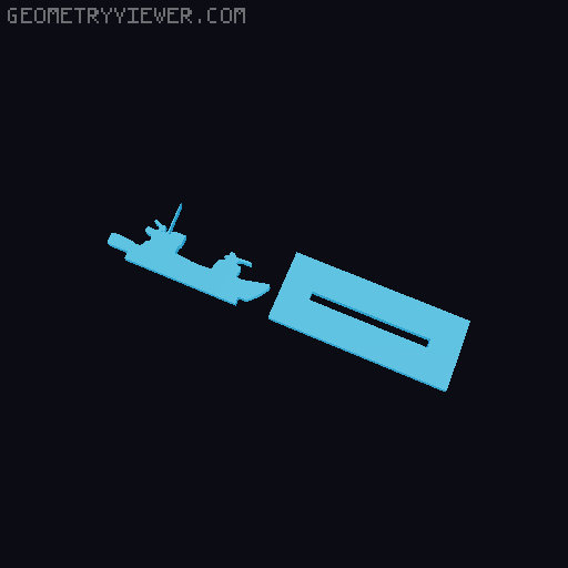 Torpedoes and Tides Standees and tools 3D model thumbnail