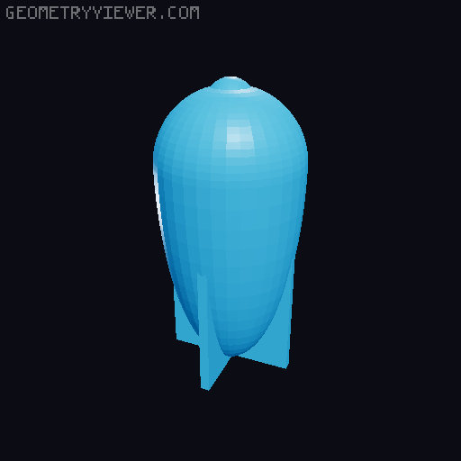 Projectiles for Nakozen rocket launcher 3D model thumbnail