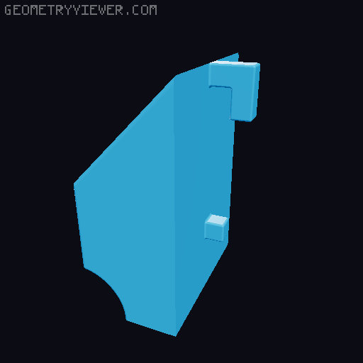 Skadis folding rule holder 3D model thumbnail