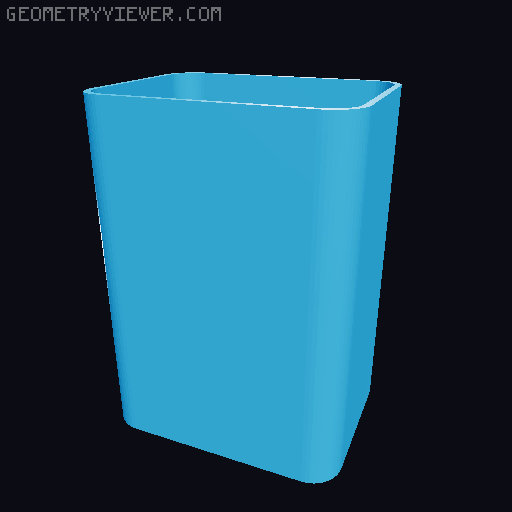 Bin for Ikea skadis - 564 models - hooks need support 3D model thumbnail