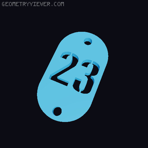 Porta chaves; Keychain 3D model thumbnail