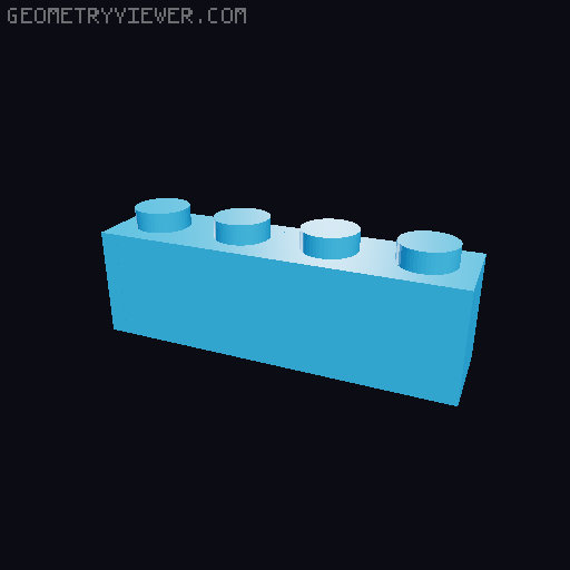 Lego Compatible Building Bricks 3D model thumbnail