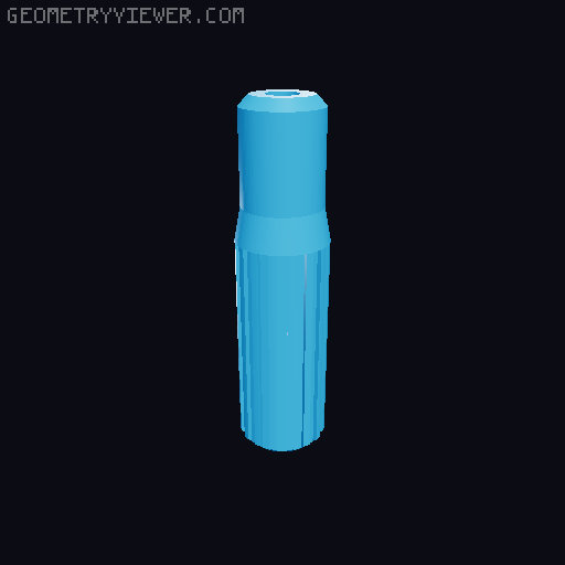 Blinds rod grip and connector 3D model thumbnail