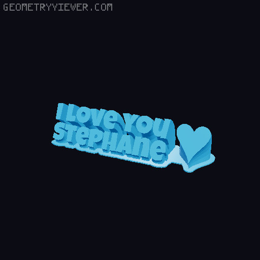 I love you... 3D model thumbnail
