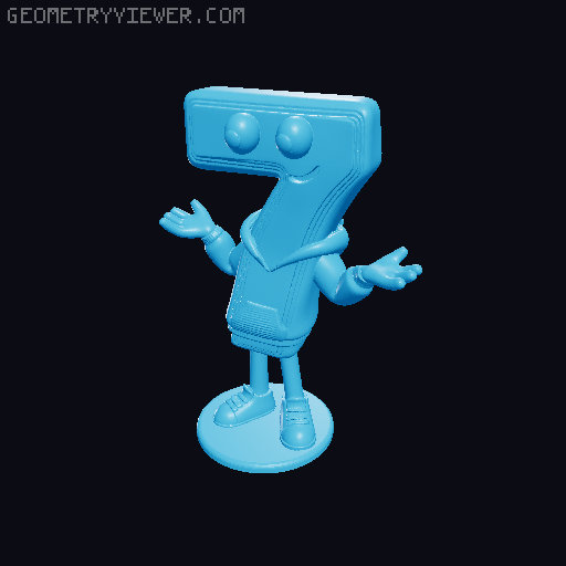 Six seven 3D model thumbnail