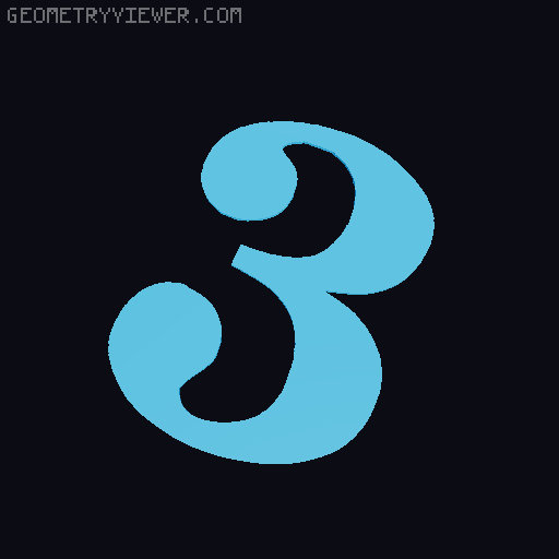 Music notes and symbols 3D model thumbnail