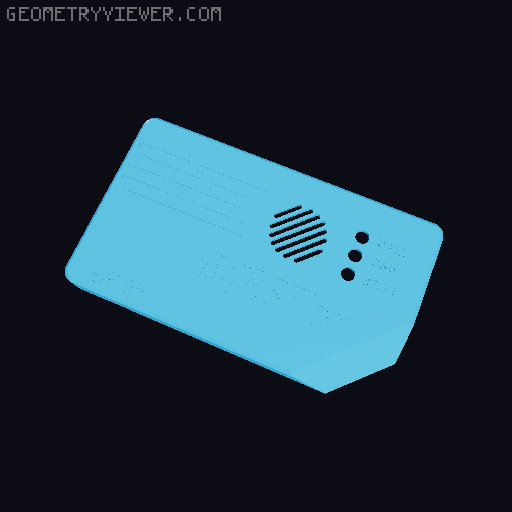 MiSTer FPGA Mini Console Case 3D model thumbnail