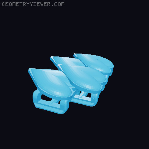 Heart bow tie 2 variants 3D model thumbnail