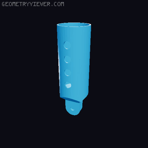 Dual Limb Bike Handlebar 3D model thumbnail
