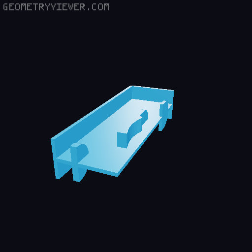 CanDo 58x19mm Plint Bits 3D model thumbnail