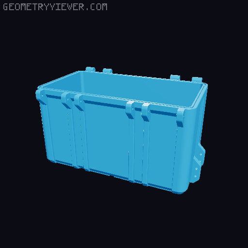 gridfinity rugged battery case waterproof 3D model thumbnail
