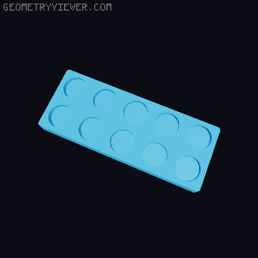 Gridfinity NUUN Tube Storage 3D model thumbnail
