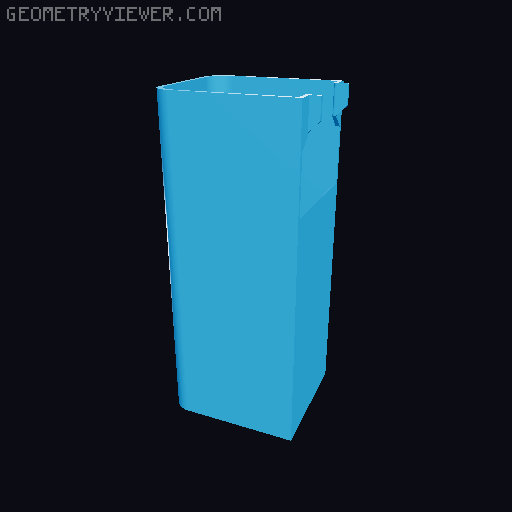 Simple any magnet size Bambu Lab P1P/P1S/X1C Poop Chute [Remix] 3D model thumbnail