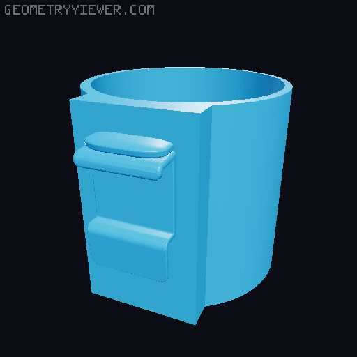 Chuk Kitchen Box - propane and butane tank holder 3D model thumbnail