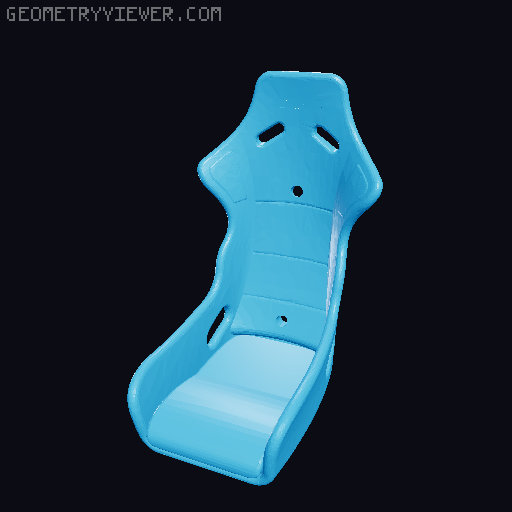 Mascot seat for bike 3D model thumbnail