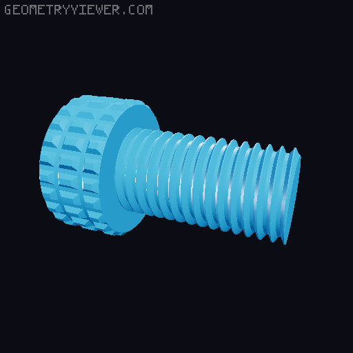 Phone and arm mount system 20mm holes with printable screws 3D model thumbnail