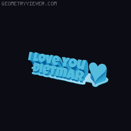 I love you... 3D model thumbnail