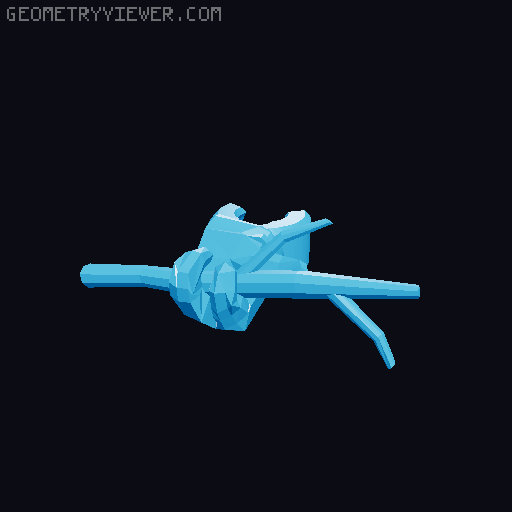 stick holdable for Gorilla Tag Monke Figure by oliver 3D model thumbnail