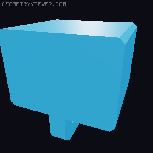 Filament cutter mount with scraps collection 3D model thumbnail