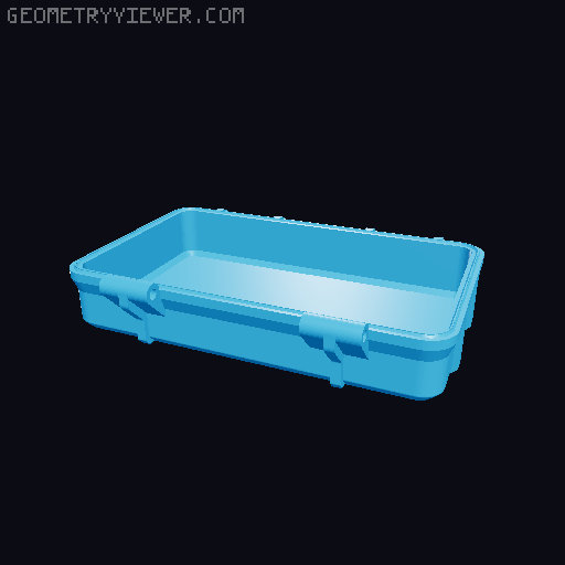One Piece TCG Rugged Deck Box Lid 3D model thumbnail