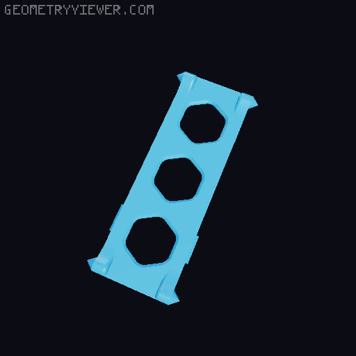 Phone Stand - Flat fold - Print in place! Fixed hinges 3D model thumbnail