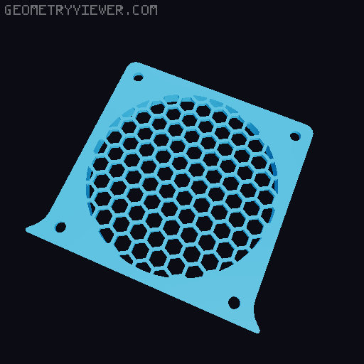 Compact and Cheap Soldering Fume Extractor with an 80mm fan 3D model thumbnail
