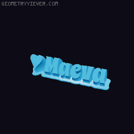 Valentine sculpture 3D model thumbnail