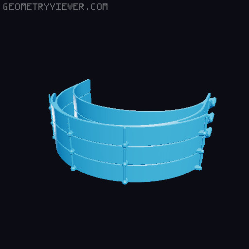PRUSA RC3 faceshield remix - "stacked" 3D model thumbnail