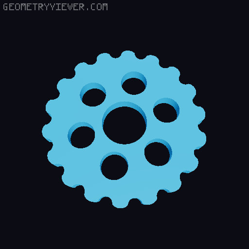 Belt driven cycloidal transmission (1:18 ratio) 3D model thumbnail