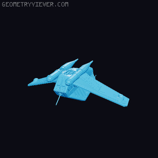 X-wing Low Altitude Assault Transport (LAAT) 3D model thumbnail