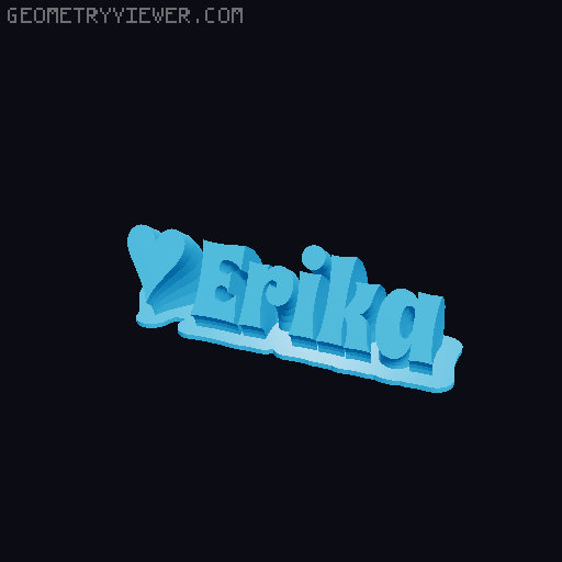 Valentine sculpture 3D model thumbnail