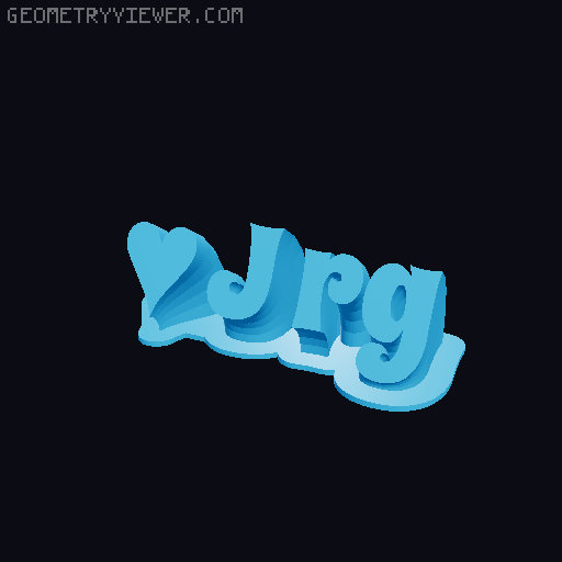 Valentine sculpture 3D model thumbnail