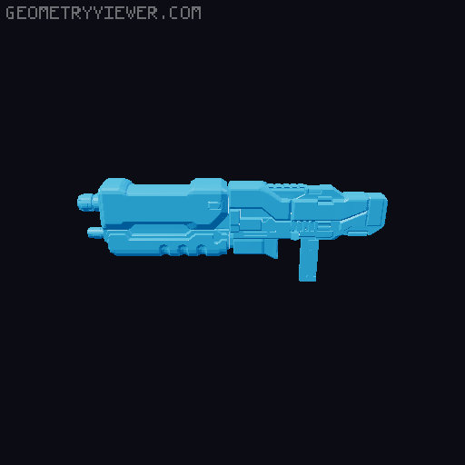 M28 Shotgun - For 144 Scale Gundam  3D model thumbnail