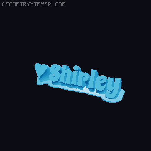 Valentine sculpture 3D model thumbnail