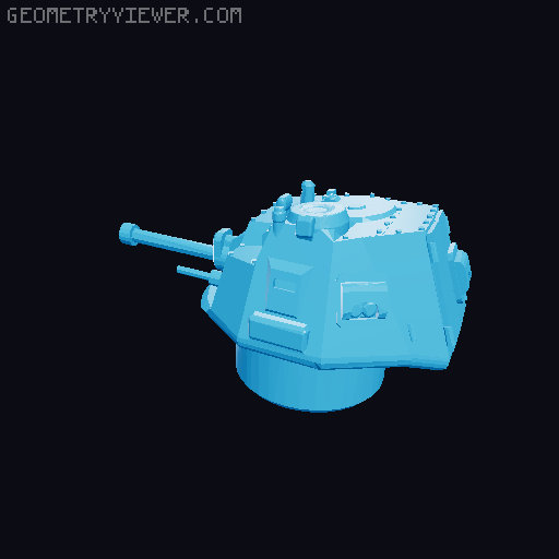 AMC 35  ger 738 (F) (B) and 25mm turret 3D model thumbnail