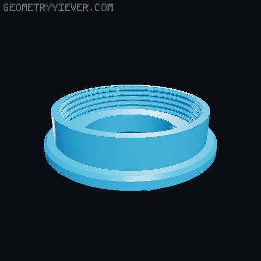 Fujifilm Disposabel camera lens adapter 3D model thumbnail