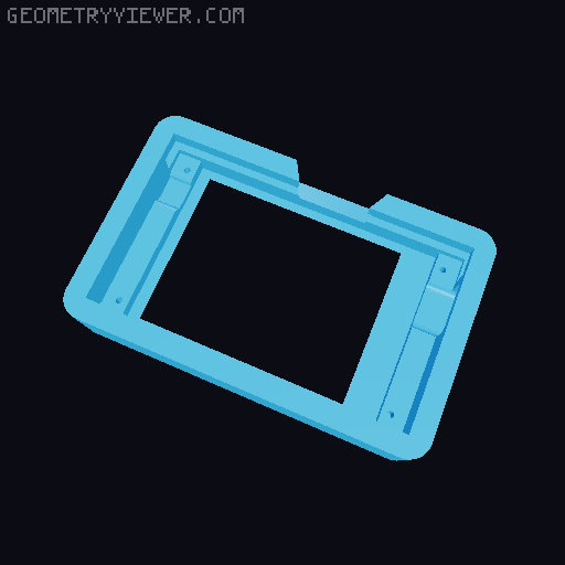XTouch Screen Ball Mount from Bambu Lab P1P P1S phone holder 3D model thumbnail